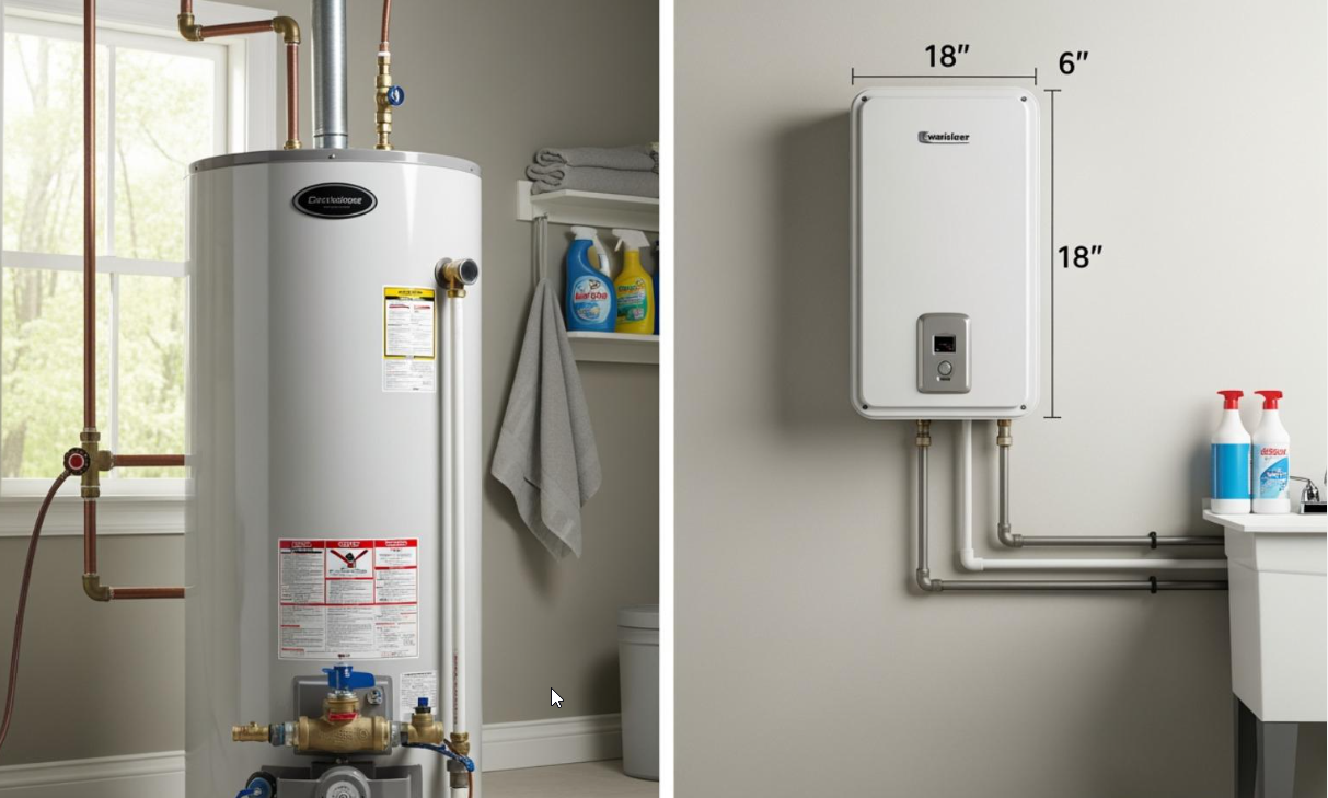 Compare traditional and tankless water heaters to find the right fit for your Cotati home.